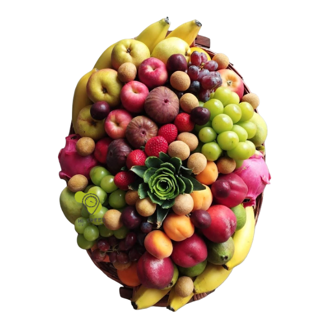 سلة فواكة متوسط بيضاوي