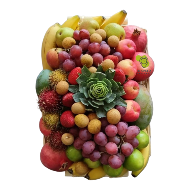 سلة فواكة صغيرة مستطيلة