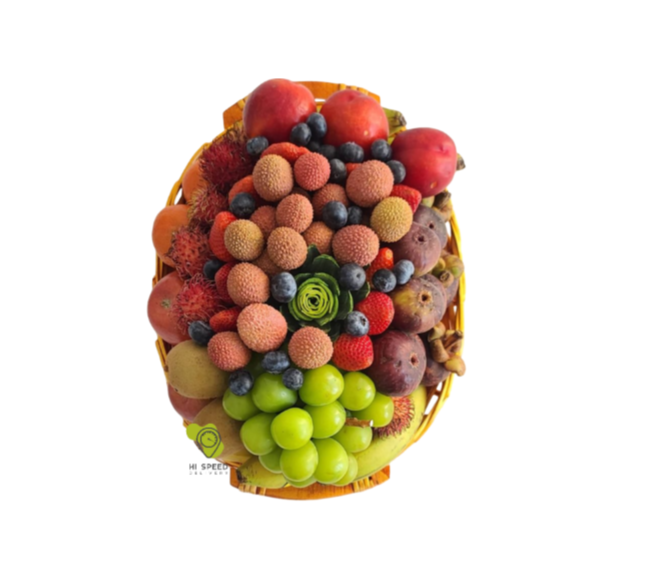 سلة فواكة صغيرة بيضاوي