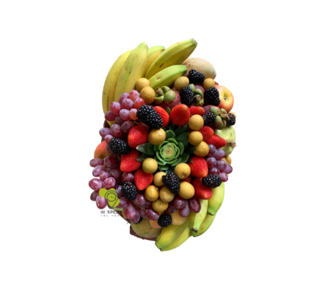 سلة فواكة صغيرة بيضاوي