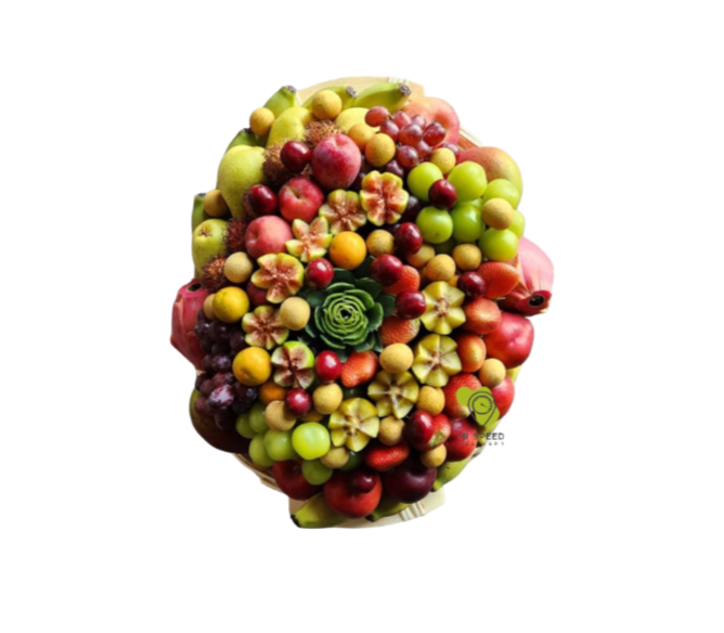 سلة فواكة متوسط بيضاوي