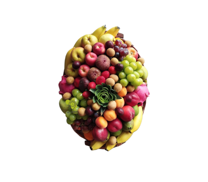 سلة فواكة متوسط بيضاوي